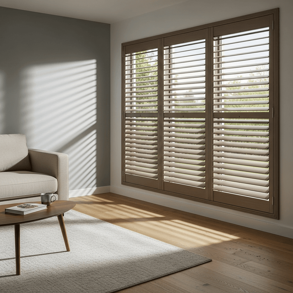 Faux Wood Shutters - Image 1