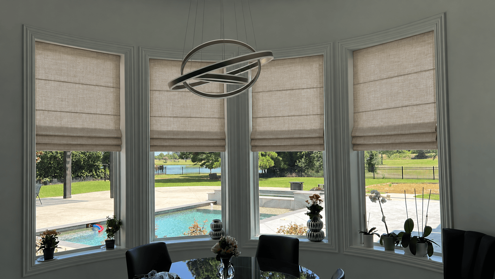 Roman Shades - After